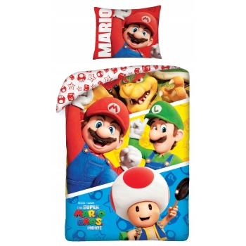 Pościel Licencjonowana Super Mario Bros 100% Bawełna | Komfort i Radość 140x200