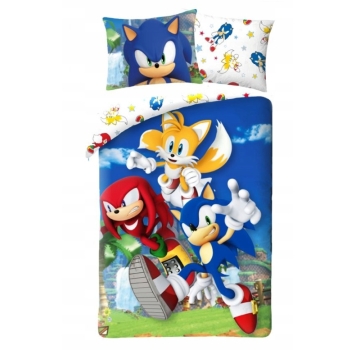 Sonic - Pościel Licencjonowana 100% Bawełna - Komfort i Radość Snu 160x200