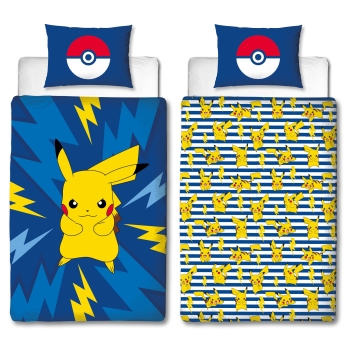 Pościel dziecięca POKEMON 140 x 200 Halantex 100% bawełna Pikachu