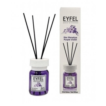 EYFEL SZKLANY DYFUZOR Z PATYCZKAMI 120 ml ZAPACH KWIATOWY PURPLE VIOLET