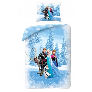 Pościel dziecięca Kraina Lodu 160 x 200 Halantex Frozen Elsa Anna Olaf