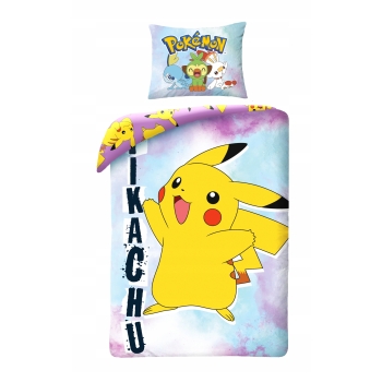 Pościel dziecięca POKEMON 140x200 Halantex 100% bawełna Pikachu
