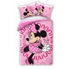 Pościel dziecięca Minnie Mouse 140 x 200 cm Halantex odcienie różu Disney
