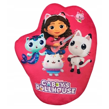 Poduszka kształtka 27 x 46 cm Gabby Dollhouse koci domek Gabi