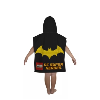 Ręcznik dziecięcy z kapturem Ponczo LEGO Batman 50 X 115cm 100% bawełna