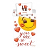 Pościel dziecięca Emoji 140 x 200 cm Jerry Fabrics 100% bawełna sweet