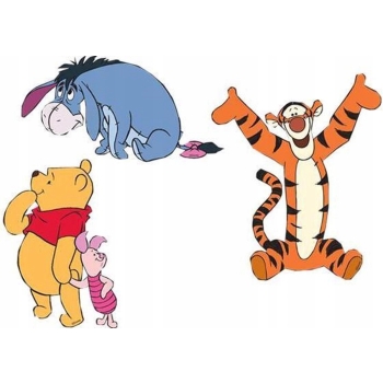 Dekoracja ścienna Kubuś Puchatek 3 elementy 30cm Kubuś, Kłapouchy, Tygrysek