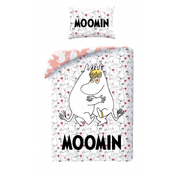 Pościel dziecięca Muminki 140 x 200 cm Halantex 100% bawełna Migotka Moomin