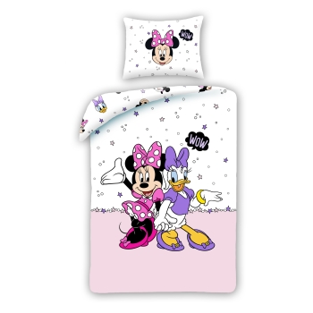 Pościel dziecięca Minnie Mouse i Daisy 140 x 200 cm Halantex 100% bawełna