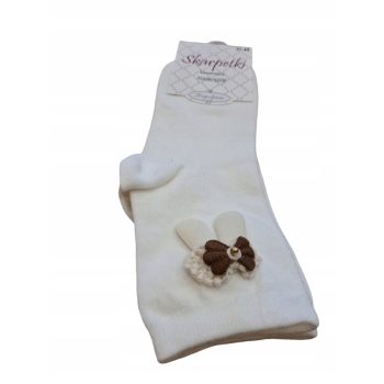 Skarpety damskie płaski szew króliczki rozmiar 37-40