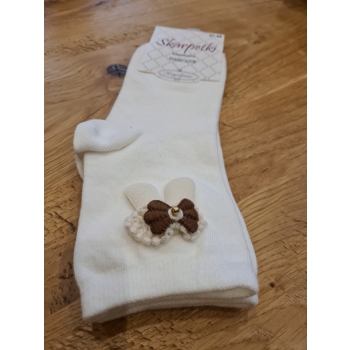 Skarpety damskie płaski szew króliczki rozmiar 37-40