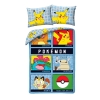 Pościel dziecięca POKEMON 140x200 Halantex 100% bawełna Pikachu Pokeball