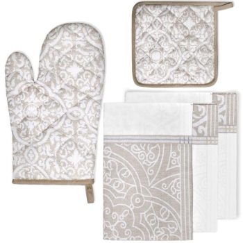 RĘKAWICA ZESTAW KUCHENNY KOMPLET CHWYTAK PODKŁADKA ŚCIERKA ŚCIERKI 2 SZTUKI