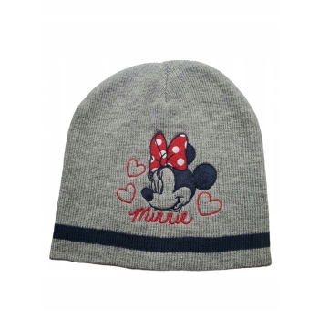 Czapka zimowa dziecięca Minnie Mouse szara Myszka Minnie Disney