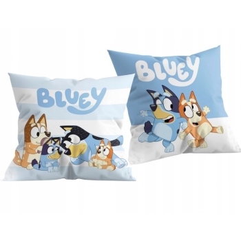 Poduszka dekoracyjna Bluey 40 x 40 cm Halantex Blue i Bingo pieski Jasiek