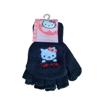 Rękawiczki dziecięce Hello Kitty mitenki zamykane kot kotek dla dziewczynek