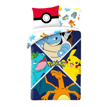 Pościel dziecięca POKEMON 140x200 Halantex 100% Microfibra Pikachu