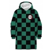 Kocobluza Demon Slayer Halantex koc z rękawami ponczo blanked hoodie manga