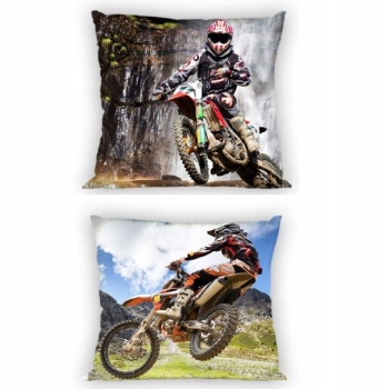 POSZEWKA DWUSTRONNA BAWEŁNIANA 40x40 CROSS MOTOR