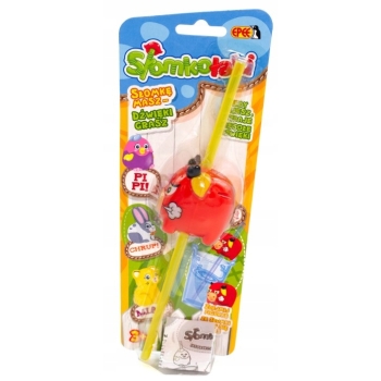 SŁOMKOŁAKI Słomka z dźwiękiem - CZERWONA KRÓWKA BYCZEK