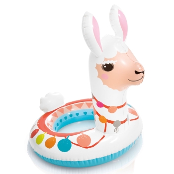 KOŁO KÓŁKO DMUCHANE DO PŁYWANIA DLA DZIECI LAMA 81 x 58 CM plażowe