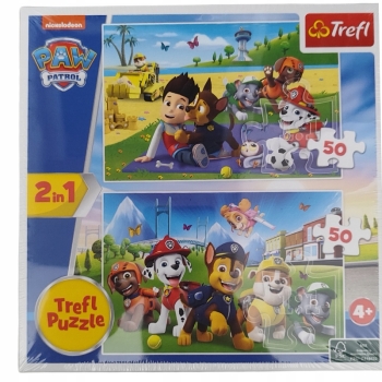 Puzzle TREFL 50 + 50 - PSI PATROL - 2w1 ! 4+