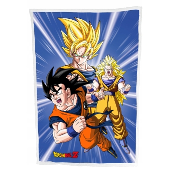 Kocyk dziecięcy Dragon Ball Z 100 x 150cm Halantex Son Goku polarowy/sherpa