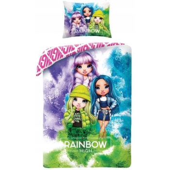 Pościel dziecięca Rainbow High 140 x 200 cm 100% bawełna Halantex