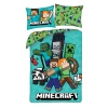 Pościel dziecięca Minecraft 140 x 200 mikrofibra Halantex stev creeper alex
