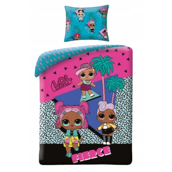 Pościel dziecięca LOL Surprise 140 x 200 cm Halantex 100% bawełna laleczki