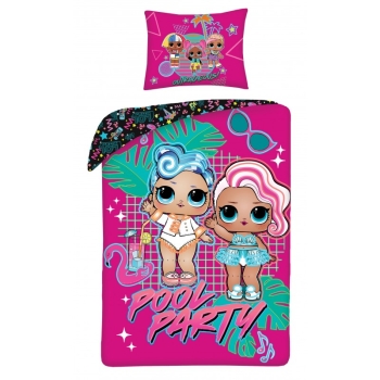 Pościel dziecięca LOL Surprise 140 x 200 cm Halantex 100% bawełna laleczki