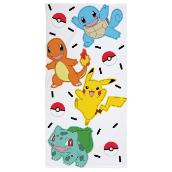 Ręcznik kąpielowy Pokemon 140 cm x 70 cm Halantex 100% bawełna Pikachu