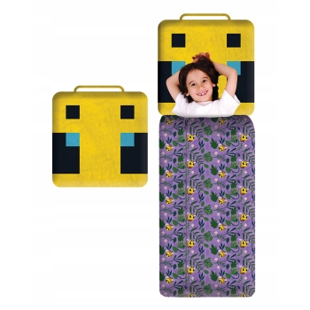 Śpiworek dziecięcy Minecraft sleeping bag Halantex śpiwór dla dziecka BEE