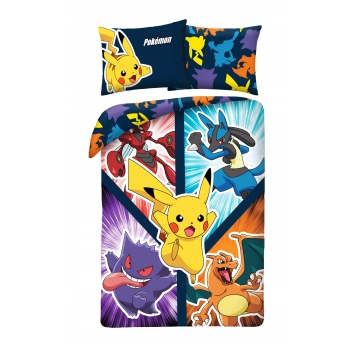 Pościel dziecięca POKEMON 140 x 200 Halantex 100% bawełna Pikachu