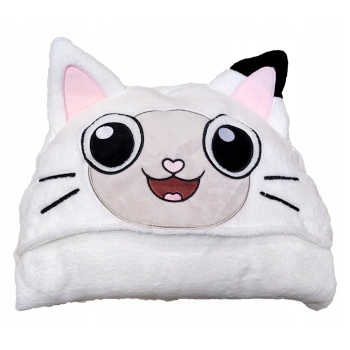 Koc z kapturem Koci Domek Gabi CORAL 120 x 150 CM Halantex kocyk Gabby's