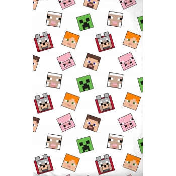Pościel dziecięca Minecraft 160 x 200 cm Halantex 100% bawełna