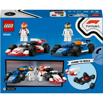 LEGO City 60464 Miasto Williams Racing i Haas F1 Samochody wyścigowe F1