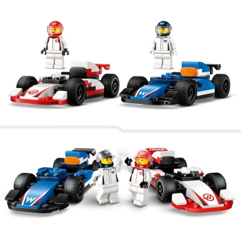 LEGO City 60464 Miasto Williams Racing i Haas F1 Samochody wyścigowe F1