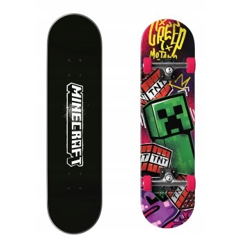 Deskorolka klasyczna drewniana Minecraft 80 cm 31 cali do 100kg Skateboard