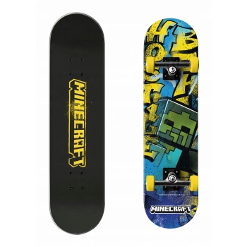 Deskorolka klasyczna drewniana Minecraft 80 cm 31 cali do 100kg Skateboard