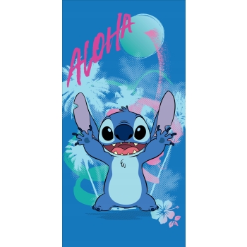 Ręcznik kąpielowy Stitch 140 x 70 cm Halantex 100% bawełna Disney plażowy