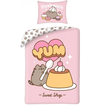 Pościel dziecięca Pusheen 140 x 200 cm Halantex 100% bawełna kot kotek