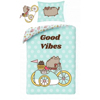 Pościel dziecięca Pusheen 160 x 200 cm Halantex 100% bawełna kot kotek