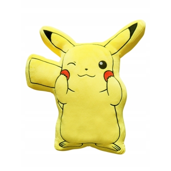Poduszka dekoracyjna Pokemon kształtka 40 cm Halantex Pikachu Pikaczu Pika
