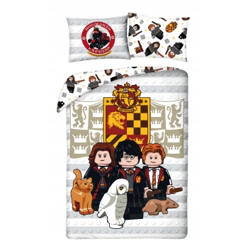 Pościel dziecięca LEGO HARRY POTTER 140 x 200 cm Halantex 100% bawełna