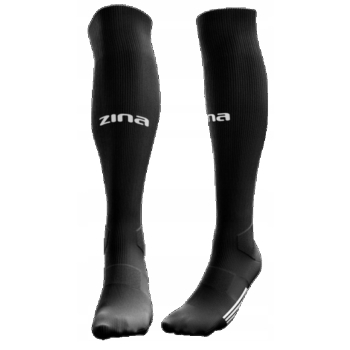 ZINA ACADEMY Skarpetogetry getry piłkarskie JUNIOR roz. 36-39 CZARNE