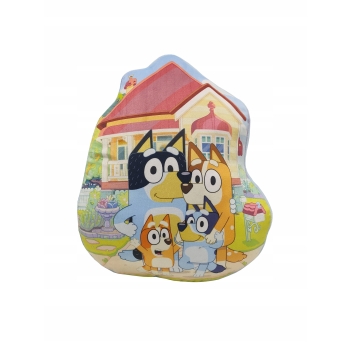 Poduszka dekoracyjna Bluey dziecięca kształtka Halantex pieski Bingo Blue