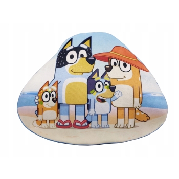 Poduszka dekoracyjna Bluey dziecięca kształtka Halantex pieski Bingo Blue