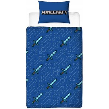 Pościel dziecięca Minecraft 140 x 200 cm Halantex 100% bawełna Steve, Pig