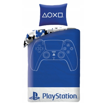Pościel dziecięca Playstation 140 x 200 cm Halantex mikrofibra PS Konsola